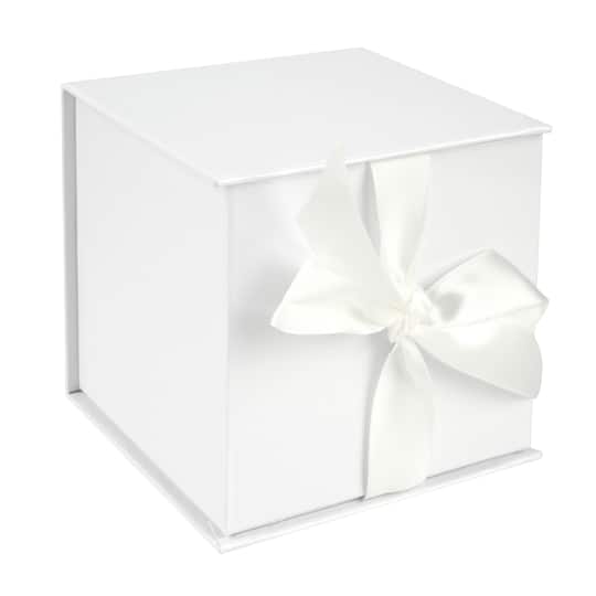 Small White Ribbon Box by Celebrate It&#x2122;